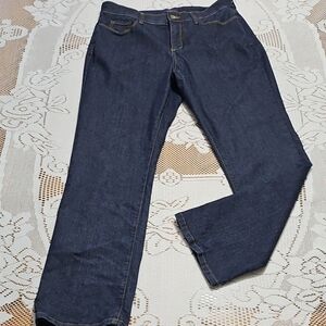 NYDJ Dark Blue Straight Leg Jeans Size 12
